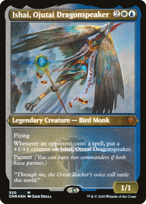 Ishai, Ojutai Dragonspeaker (Foil Etched) (CMR-520) - Commander Legends Etched Foil