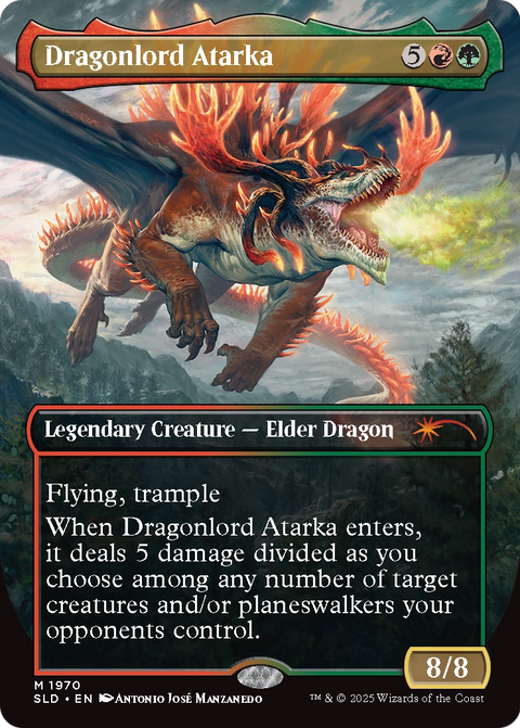 Dragonlord Atarka // Dragonlord Atarka (SLD-1970) - Secret Lair Drop (Borderless)