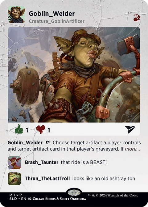 Goblin Welder (SLD-1617) - Secret Lair Drop (Borderless)