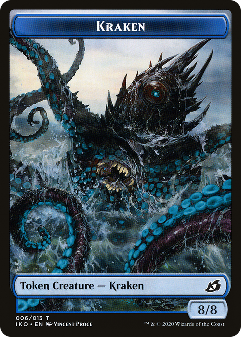 Kraken Token (IKO-006) - Ikoria: Lair of Behemoths Tokens