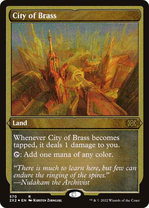 City of Brass (2X2-570) - Double Masters 2022 Foil