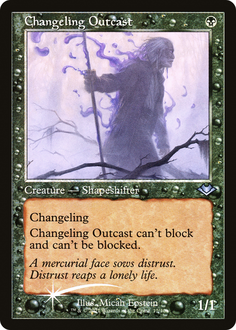 Changeling Outcast (Retro Frame) (MH1-012) - Modern Horizons 1 Timeshifts Foil