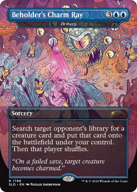 Bribery (SLD-1786) - Secret Lair Drop / Beholder's Charm Ray (Borderless)