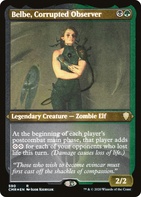 Belbe, Corrupted Observer (Foil Etched) (CMR-590) - Commander Legends Etched Foil