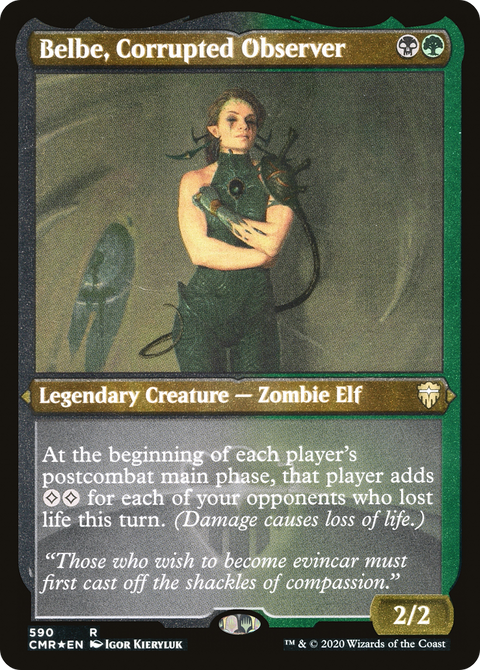 Belbe, Corrupted Observer (Foil Etched) (CMR-590) - Commander Legends Etched Foil