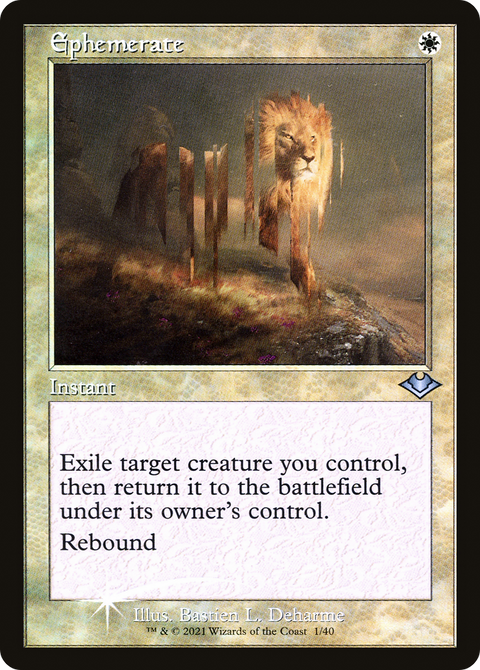 Ephemerate (Retro Frame) (MH1-001) - Modern Horizons 1 Timeshifts Etched Foil