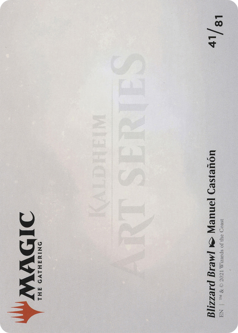 Blizzard Brawl Art Card (ASKHM-041) - Art Series: Kaldheim (Borderless)