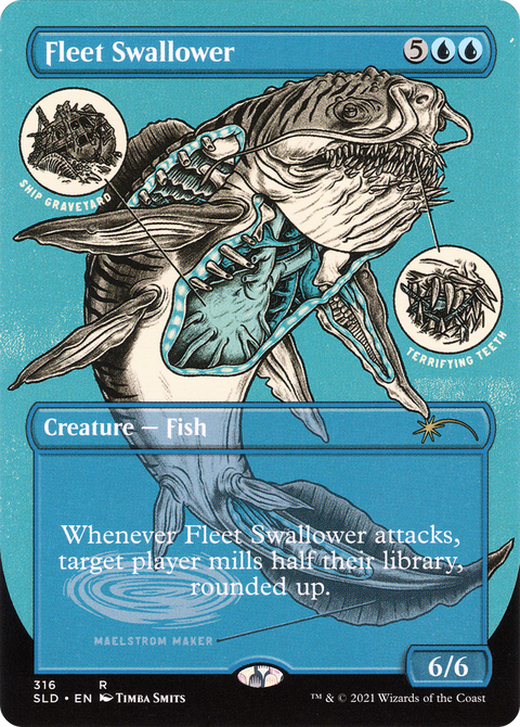 Fleet Swallower (SLD-316) - Secret Lair Drop (Borderless) Etched Foil