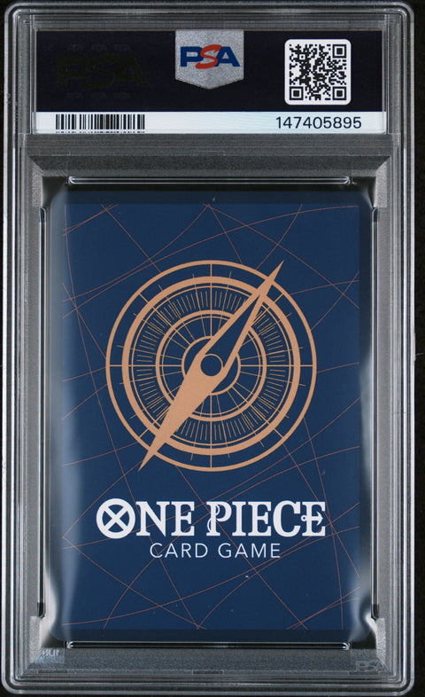 2025 ONE PIECE OP10-ROYAL BLOOD #119 TRAFALGAR LAW MANGA ALTERNATE ART PSA 10