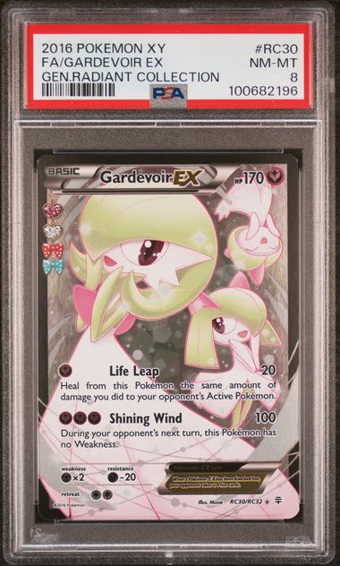 PSA 8 2016 POKEMON XY GENERATIONS RADIANT COLLECTION #RC30 FA/GARDEVOIR EX. GEN.RADIANT COLLECTION