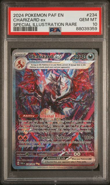 PSA 10 2024 POKEMON PAF EN-PALDEAN FATES #234 CHARIZARD ex SPECIAL ILLUSTRATION RARE