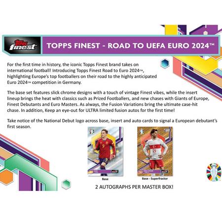 Topps Finest Road to UEFA EURO 2024 Trading Card Mini Box