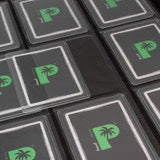 Collector's Series Top Loader Zip Binder - CLEAR - TURQUOISE