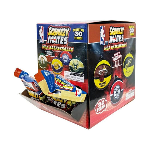 SQUEEZYMATES 2024 NBA 2.5” Squishy Team Basketball