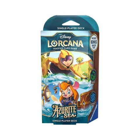 Disney Lorcana Trading Card Game: Azurite Sea Emerald and Sapphire Single-Player Deck