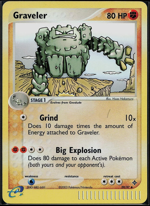 Graveler [Reverse Holo] #29 Pokemon Dragon