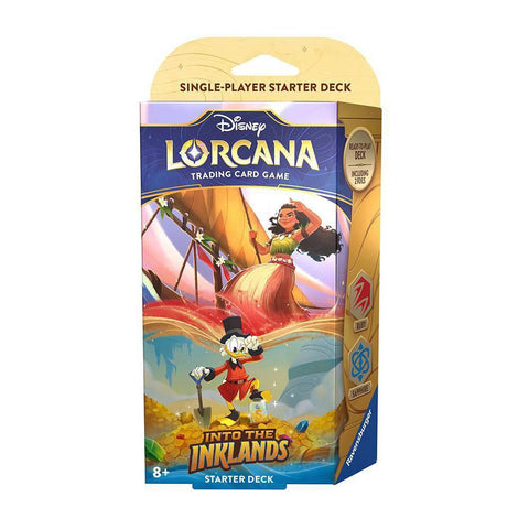 Disney Lorcana Trading Card Game: Into The Inklands Ruby and Sapphire Starter Deck