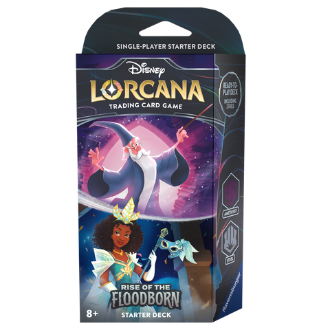Disney Lorcana Trading Card Game: Rise of the Floodborn Amethyst and Steel Starter Deck