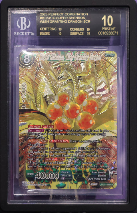 BGS 10 BLACK LABEL Super Shenron, Wish-Granting Dragon SCR