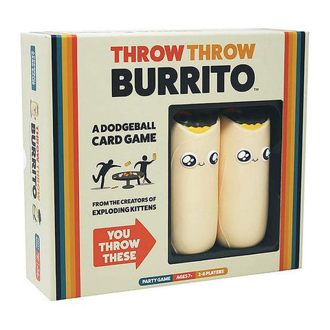 Throw Throw Burrito by Exploding Kittens - A Dodgeball Card Game - Family-Friendly Party Games - for Adults, Teens & Kids