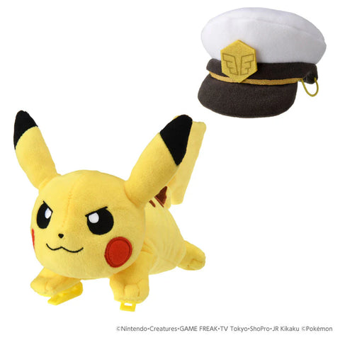 Pokemon Plush Katanori Captain Pikachu