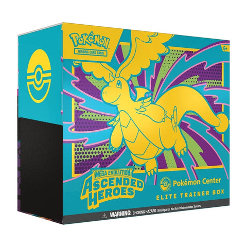 POKEMON ASCENDED HEROES POKEMON CENTER EXCLUSIVE ETB ELITE TRAINER BOX