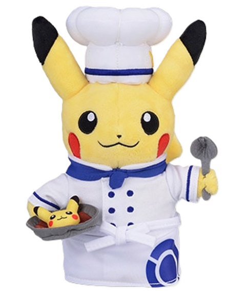 Pokémon Cafe Chef Pikachu Plush