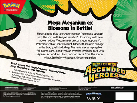 Pokemon TCG Mega Evolution Ascended Heroes Mega Meganium ex Box