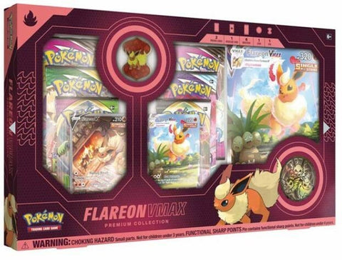 POKEMON TCG SWORD & SHIELD FLAREON VMAX PREMIUM COLLECTION