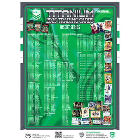2025 NRL Traders Titanium Rugby Trading Cards Factory Sealed PRIORITY Box