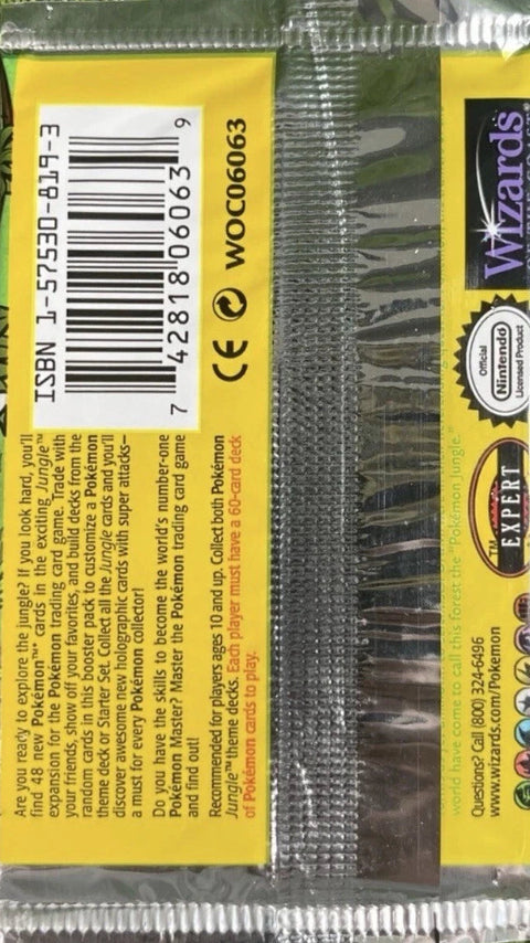 Pokemon Jungle Booster Pack Sealed | Unlimited | FACTORY SEALED |  UNWEIGHED