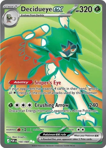 Decidueye ex 100/088  - Holofoil ME03 Perfect Order - Ultra Rare