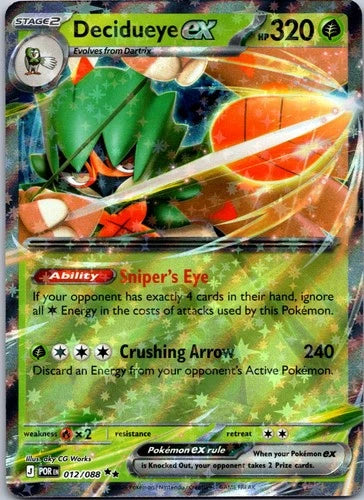 Decidueye ex 012/088  - Holofoil ME03 Perfect Order - Double Rare