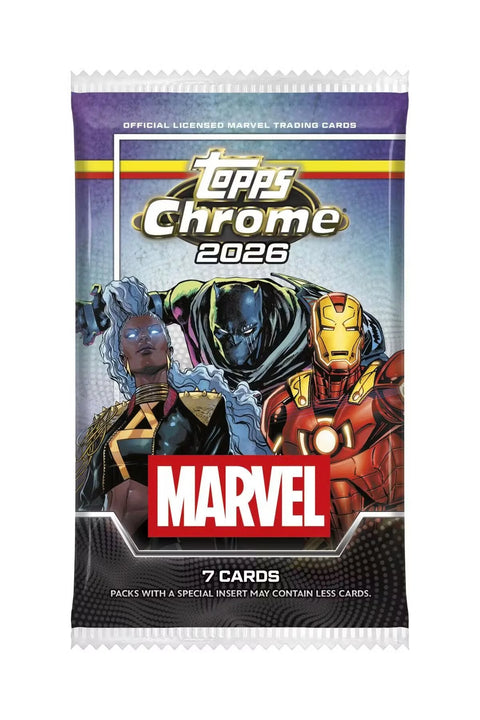 Topps 2026 Chrome Marvel Comics Mega Box