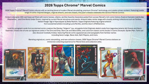 Topps 2026 Chrome Marvel Comics Mega Box