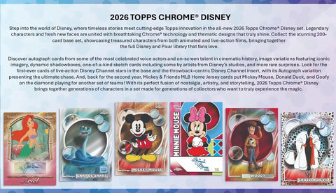 Topps 2026 Chrome Disney Blaster Box