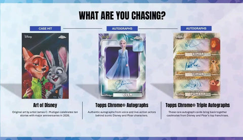 Topps 2026 Chrome Disney Blaster Box