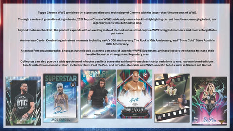 Topps 2026 Chrome WWE Wrestling Blaster Box