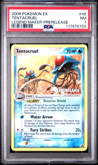 2006 POKEMON EX LEGEND MAKER #45 TENTACRUEL LEGEND MAKER-PRERELEASE