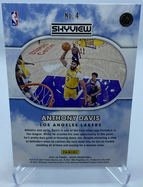 2021-22 Panini Hoops Skyview #4 Anthony Davis NBA Basketball Card