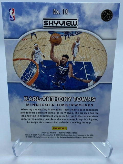 2021-22 Panini NBA Hoops Skyview Karl-Anthony Towns Minnesota Timberwolves No.10