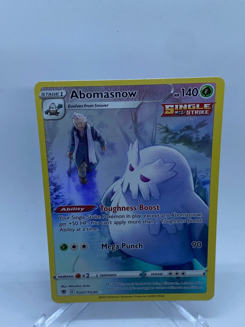 Abomasnow TG01/TG30 Astral Radiance Trainer Gallery Pokemon Cards Full Art