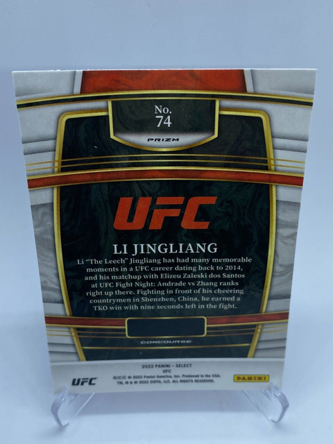 2022 UFC SELECT LI JINGLIANG Concourse Retail Blue Silver Prizm #84 RC ROOKIE