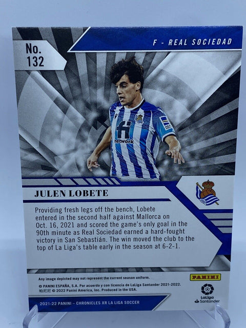 2021-22 Soccer Chronicles Julen Lobete XR Blue /99