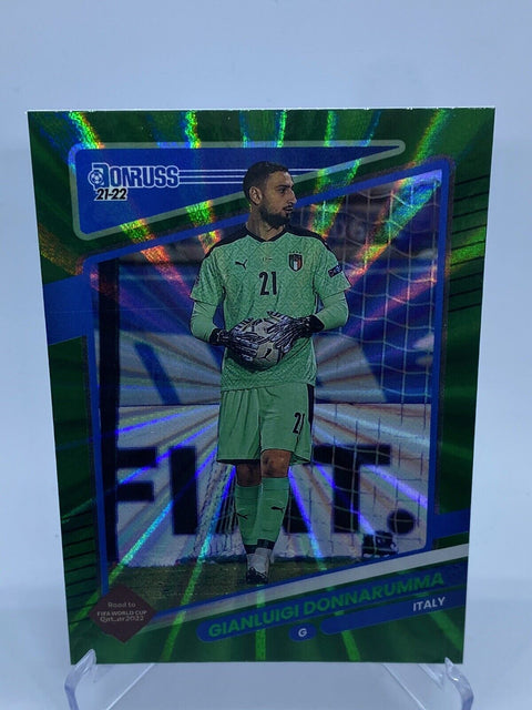 2021-22 Panini Donruss Green Laser Gianluigi Donnarumma