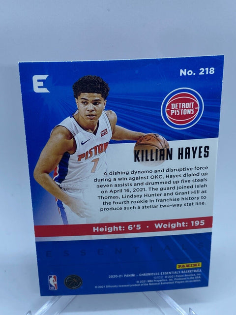 Killian Hayes Pink Parallel- 20-21 Chronicles Essentials - Detroit Pistons