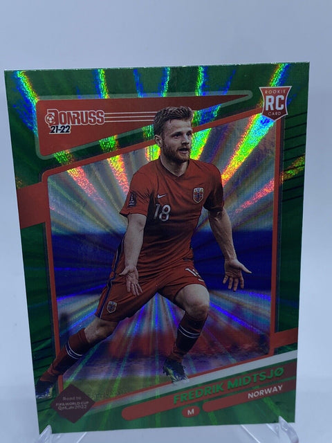 2021-22 Donruss Road To Qater green Laser Fredrik Midtsjo