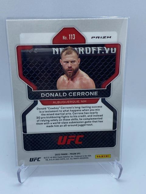 2022 Prizm DONALD CERRONE Vertical Silver #113