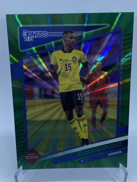 2021-22 Donruss GREEN LASER PRIZM Alexander Isak Sweden