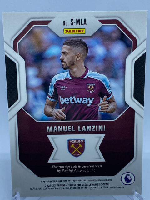 2021-22 Prizm EPL MANUEL LANZINI Signatures Auto Base #S-MLA